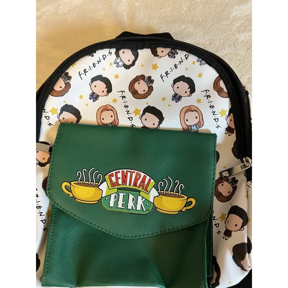 Friends TV Series Show Central Perk Coffee Shop Faux Leather Mini Backpack